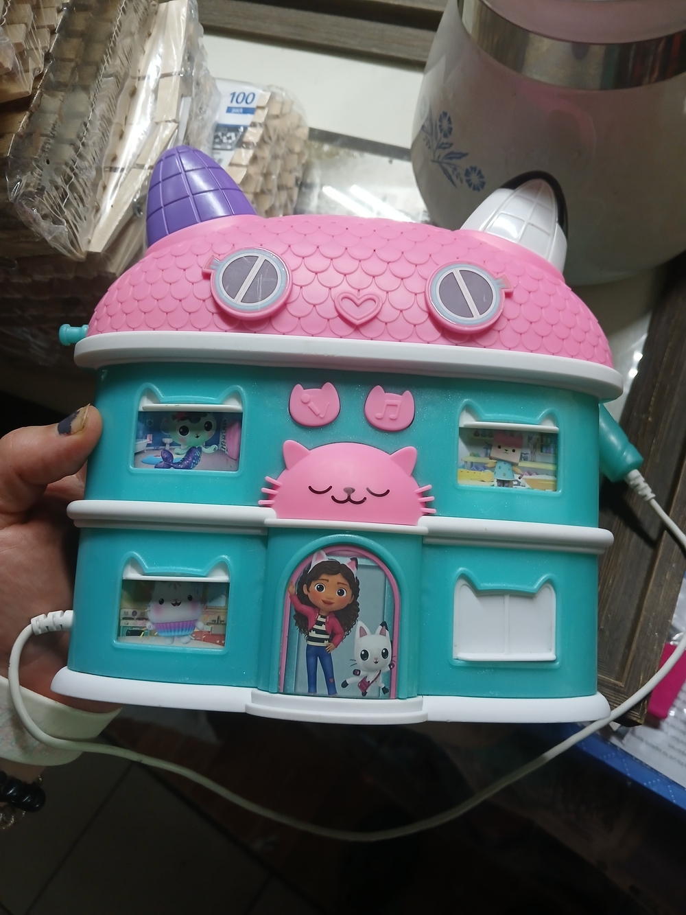 eKids Gabby's Dollhouse Sing-Along Boombox, Everything Works Except Microphone